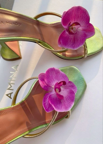 Orchid Shoe Clips