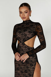 Callista Lace Dress - Black