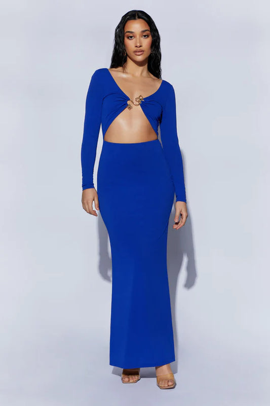 Mehlika Maxi Dress - Persian Blue