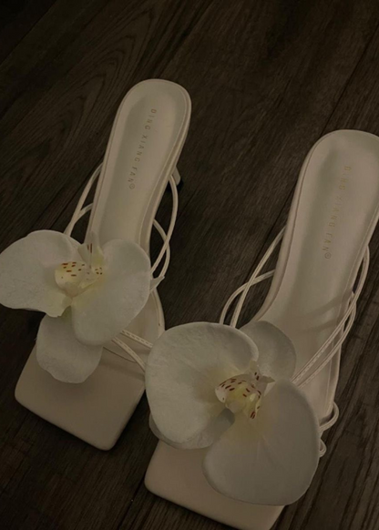 Orchid Shoe Clips