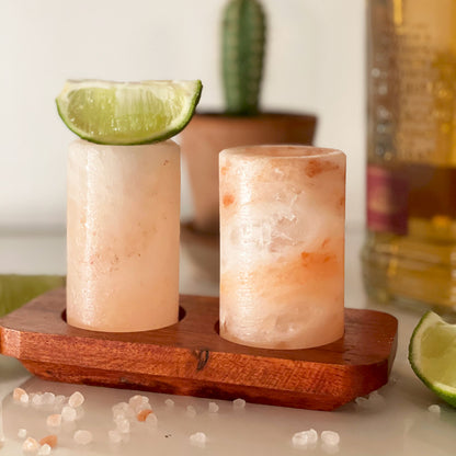 Himalayan Salt Shot Glasses - Pair