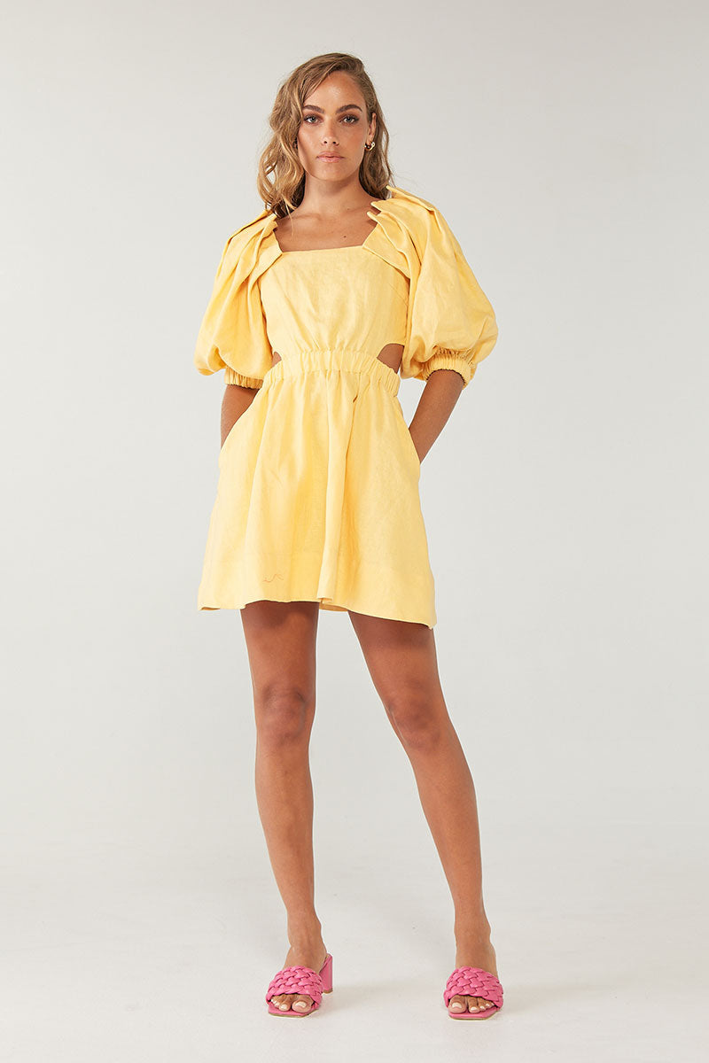 Noble Mini Dress - Buttercup