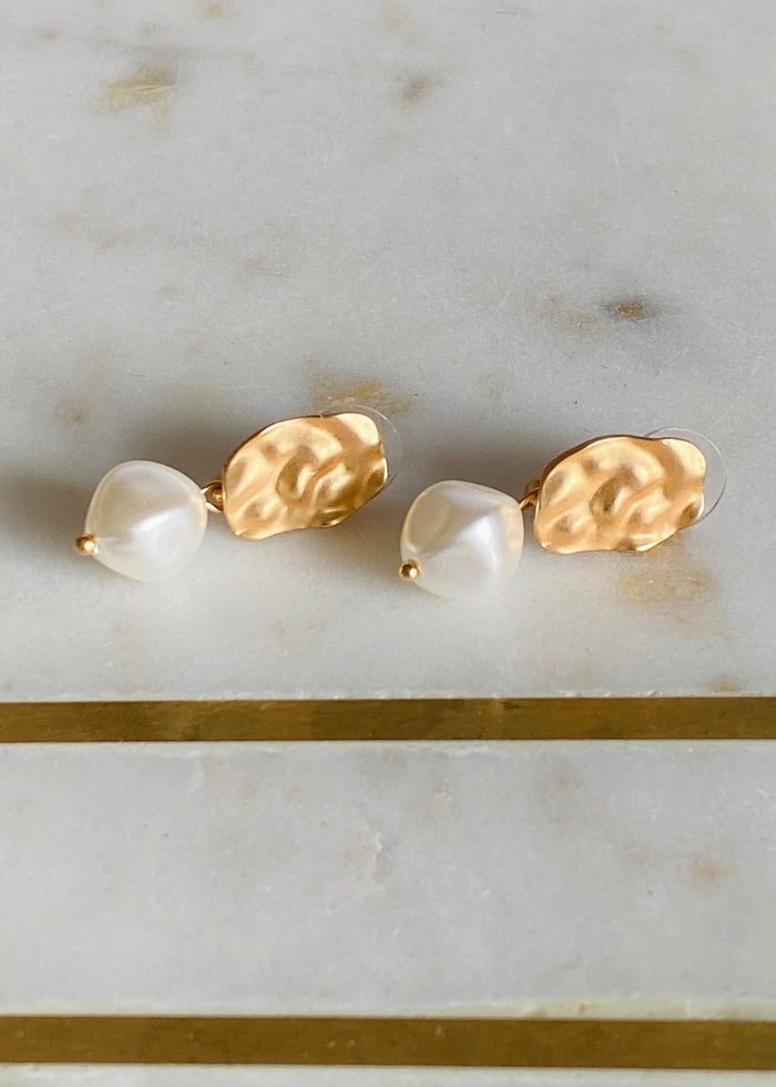 Casa Earring - Gold/Pearl
