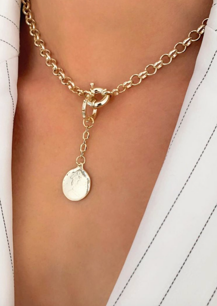 18K Gold Plated, Amour Necklace - JT LUXE